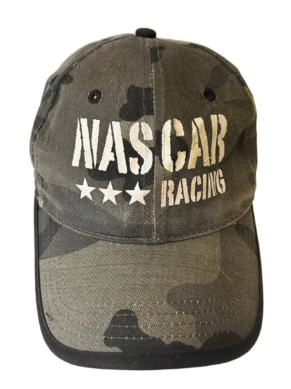 Vintage Nascar Racing Official Merchandise Grey Camo Cap