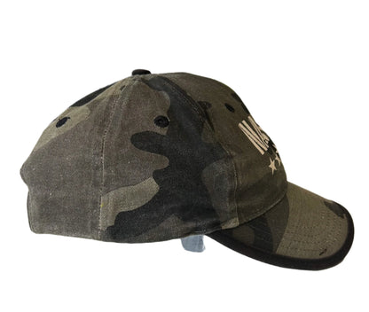 Vintage Nascar Racing Official Merchandise Grey Camo Cap