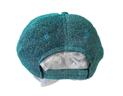 Yoniverse Embroidered Green Glitter Cap