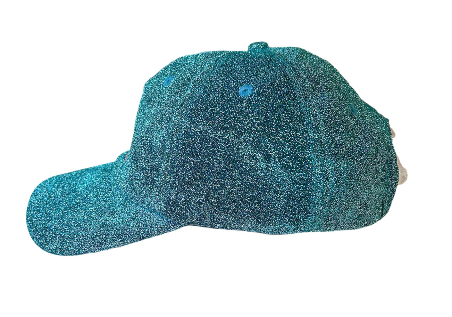 Yoniverse Embroidered Green Glitter Cap