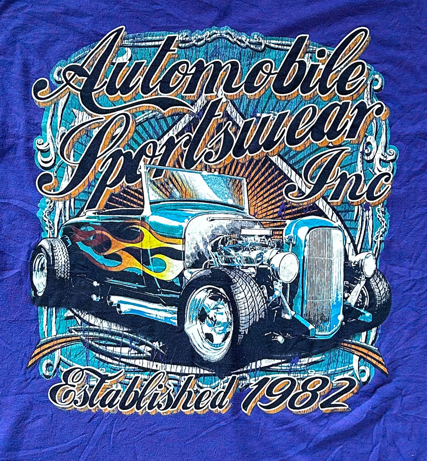 Vintage Classic Car Automobile Inc Americana Cotton T-shirt Large