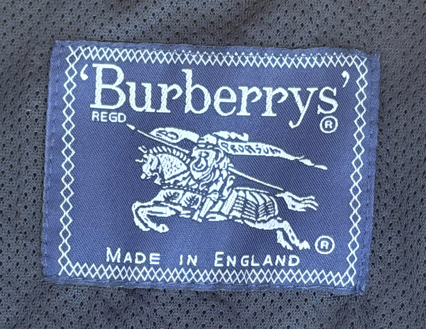 Vintage 90s Burberrys Made In England Embroidered Back Jacket XL