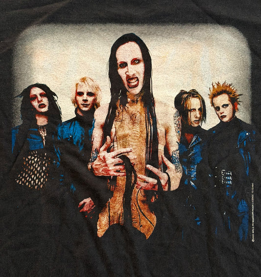 Marilyn Manson Guns God and Government 2000 Tour T-Shirt, Large