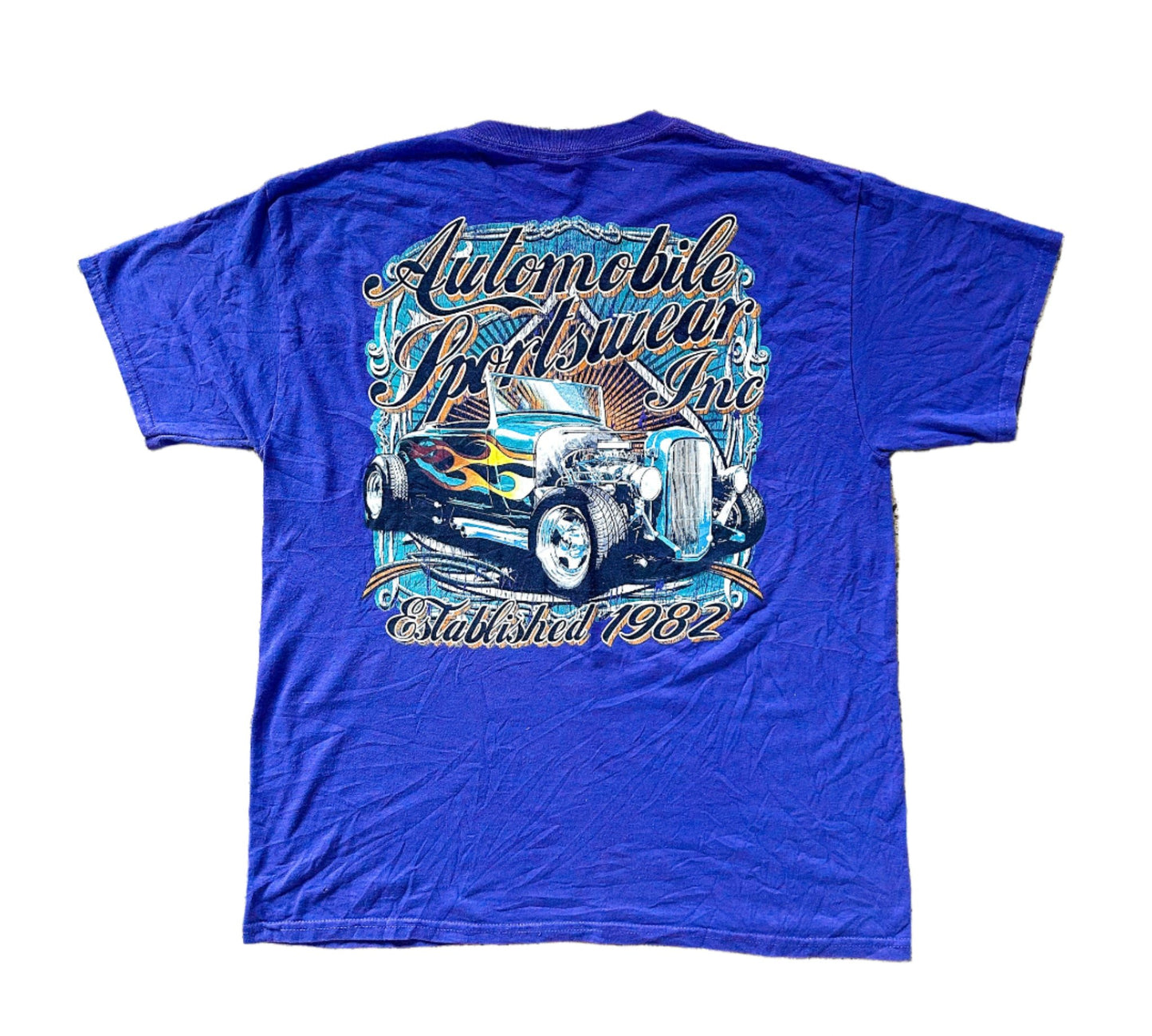 Vintage Classic Car Automobile Inc Americana Cotton T-shirt Large