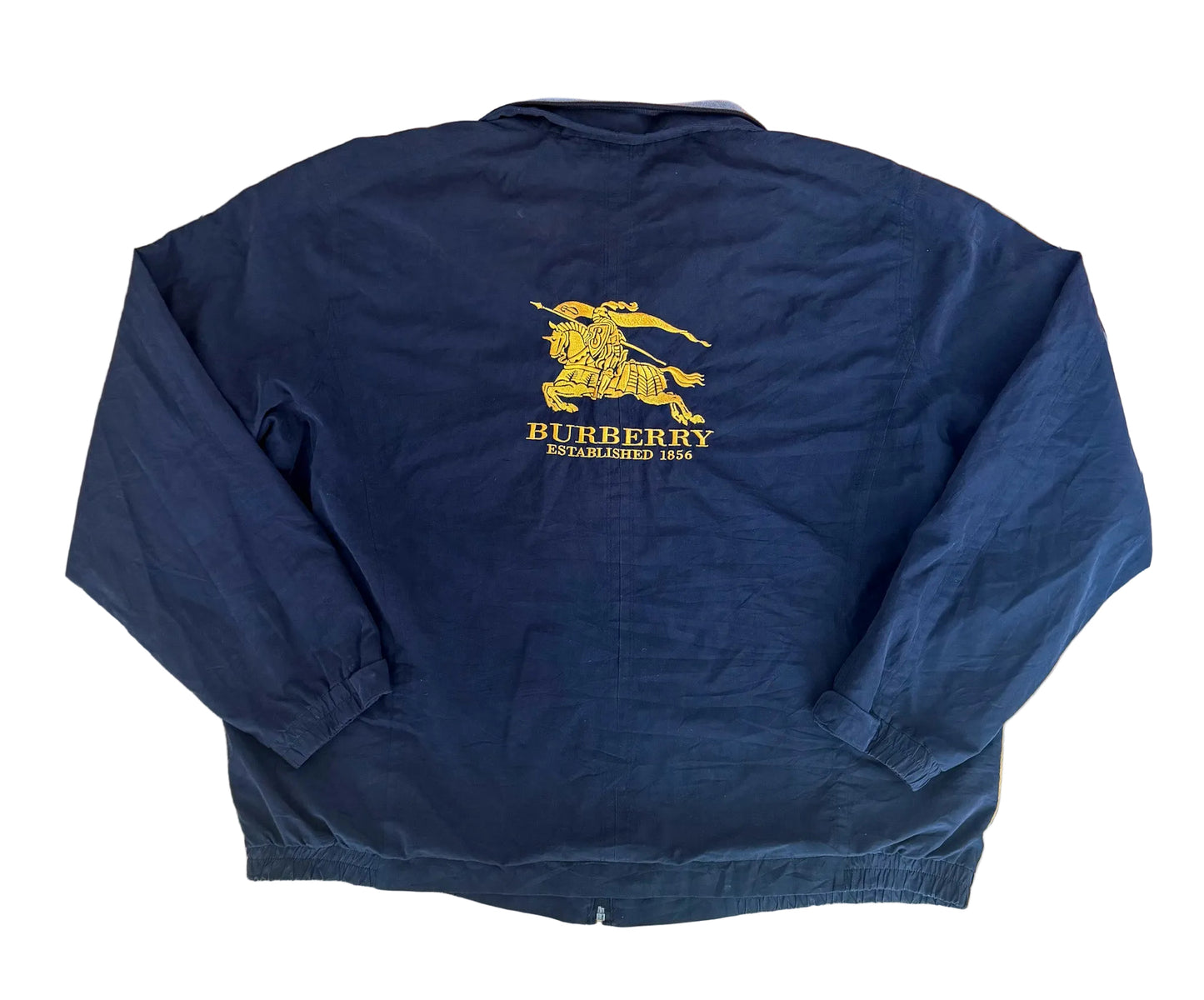 Vintage 90s Burberrys Made In England Embroidered Back Jacket XL