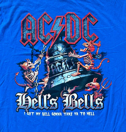 ACDC Hells Bells Band Artist Tee Large