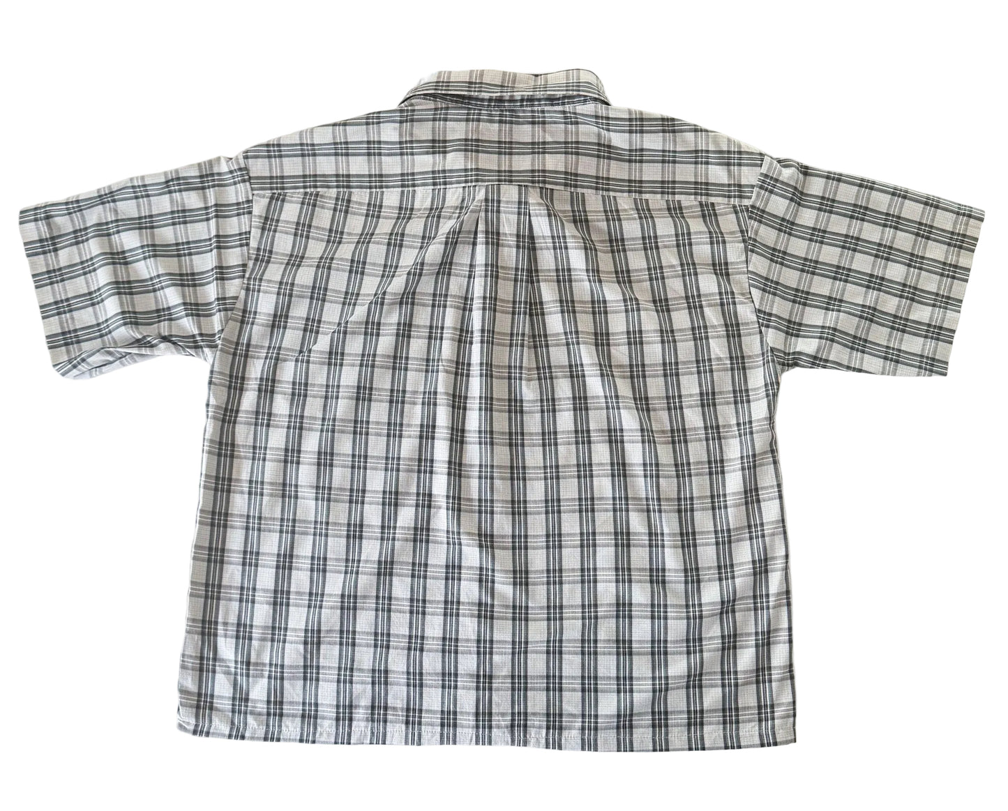 Carhartt Rework Box Fit Plaid Short Sleeve Button Up Workwear Shirt Size Large
