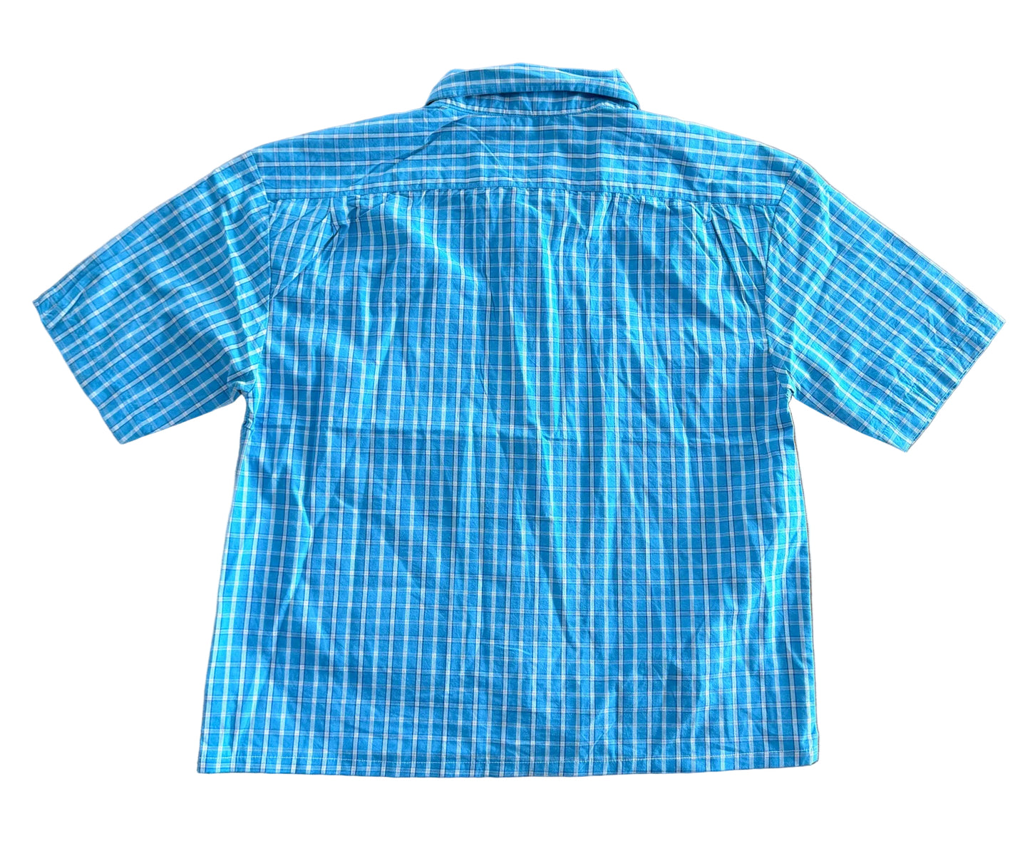 Carhartt Rework Box Fit Plaid Short Sleeve Button Up Workwear Shirt Size Medium