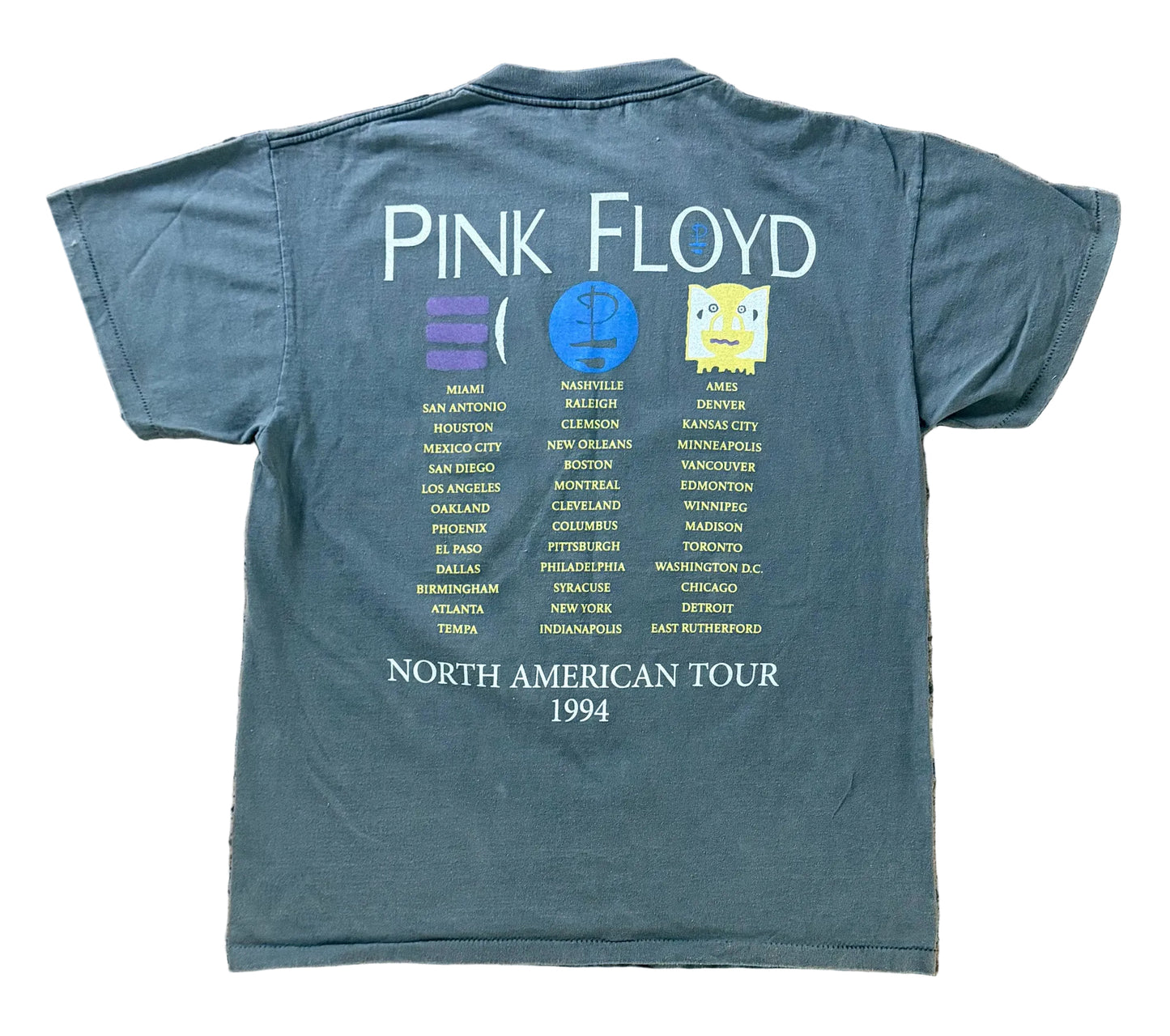 Vintage 1994 Pink Floyd Division Bell North American Tour Brockum T-Shirt, Large