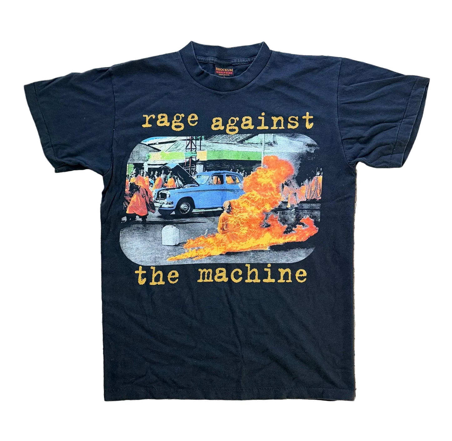 Vintage 1990s Rage Against The Machine Brockum USA Single Stitch T-Shirt Large