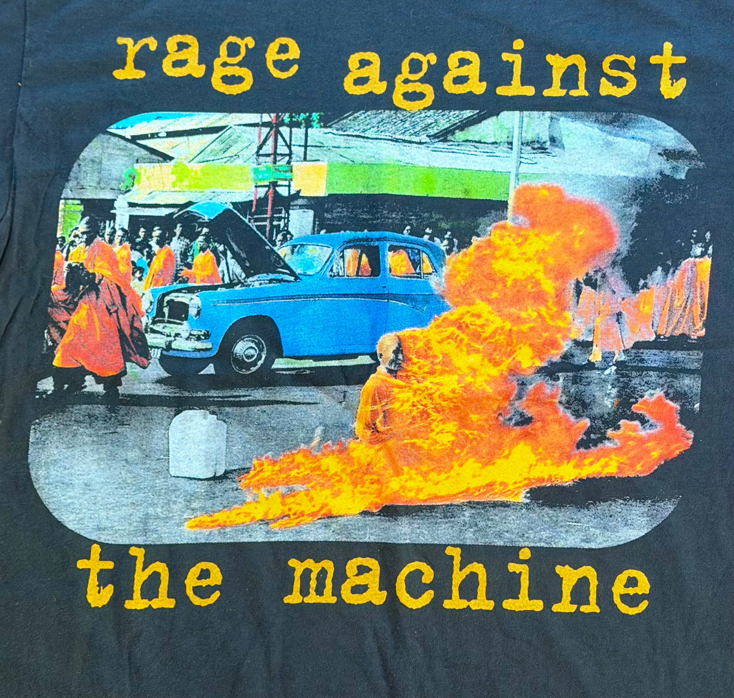 Vintage 1990s Rage Against The Machine Brockum USA Single Stitch T-Shirt Large