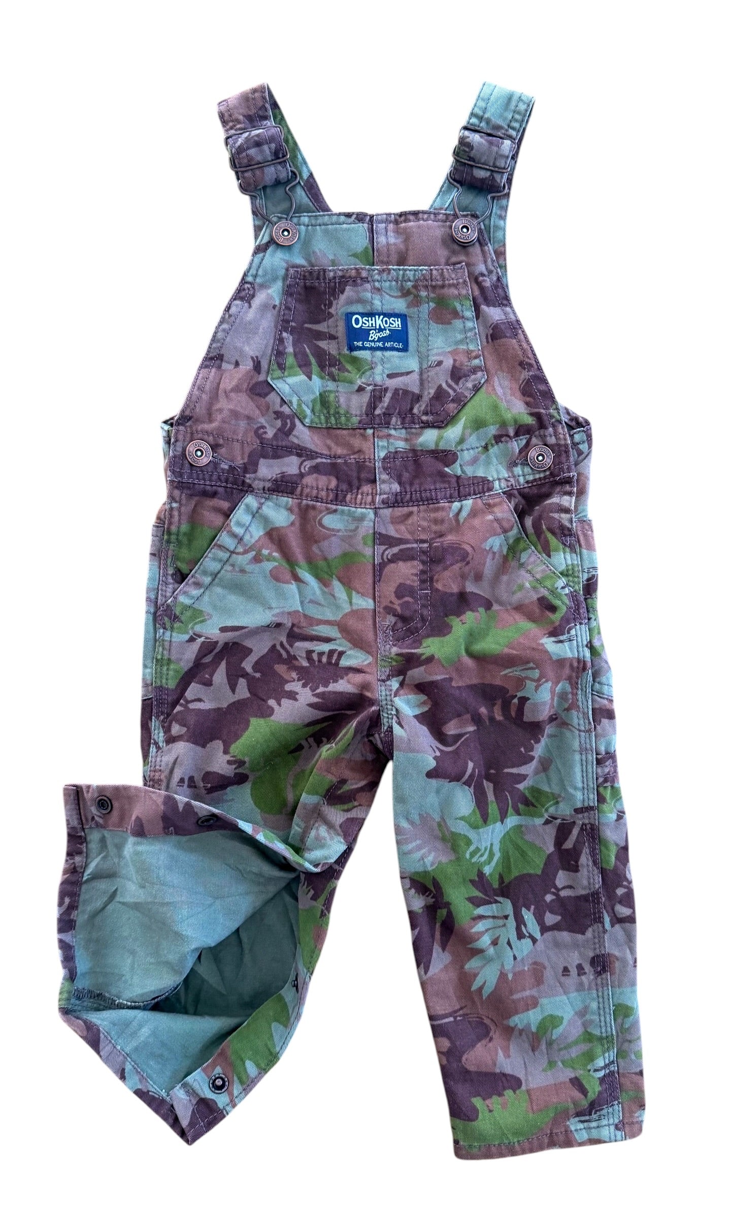 Kids OshKosh B'gosh Camo Overalls, 12 Months
