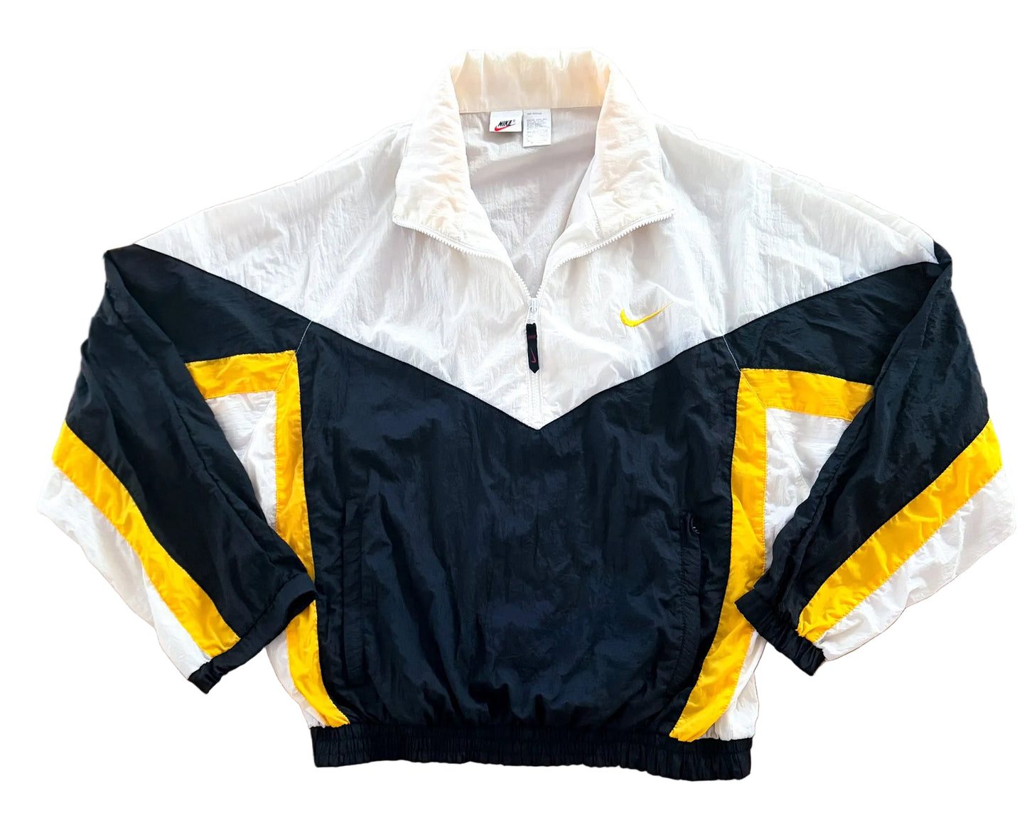 Vintage 90s Nike Colour Block Q-Zip Windbreaker Jacket Large
