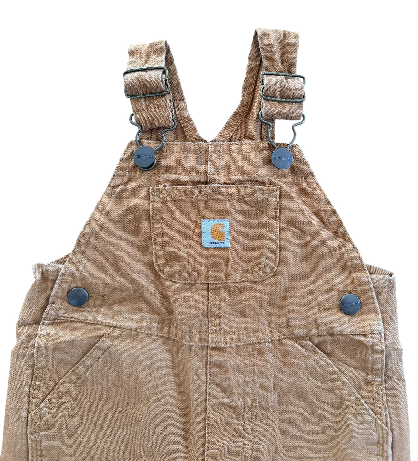 Kids Carhartt Brown Workwear Overalls, 12 Months
