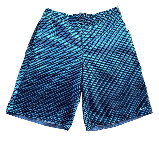 Vintage 2000s Nike Patterned Board Shorts Large