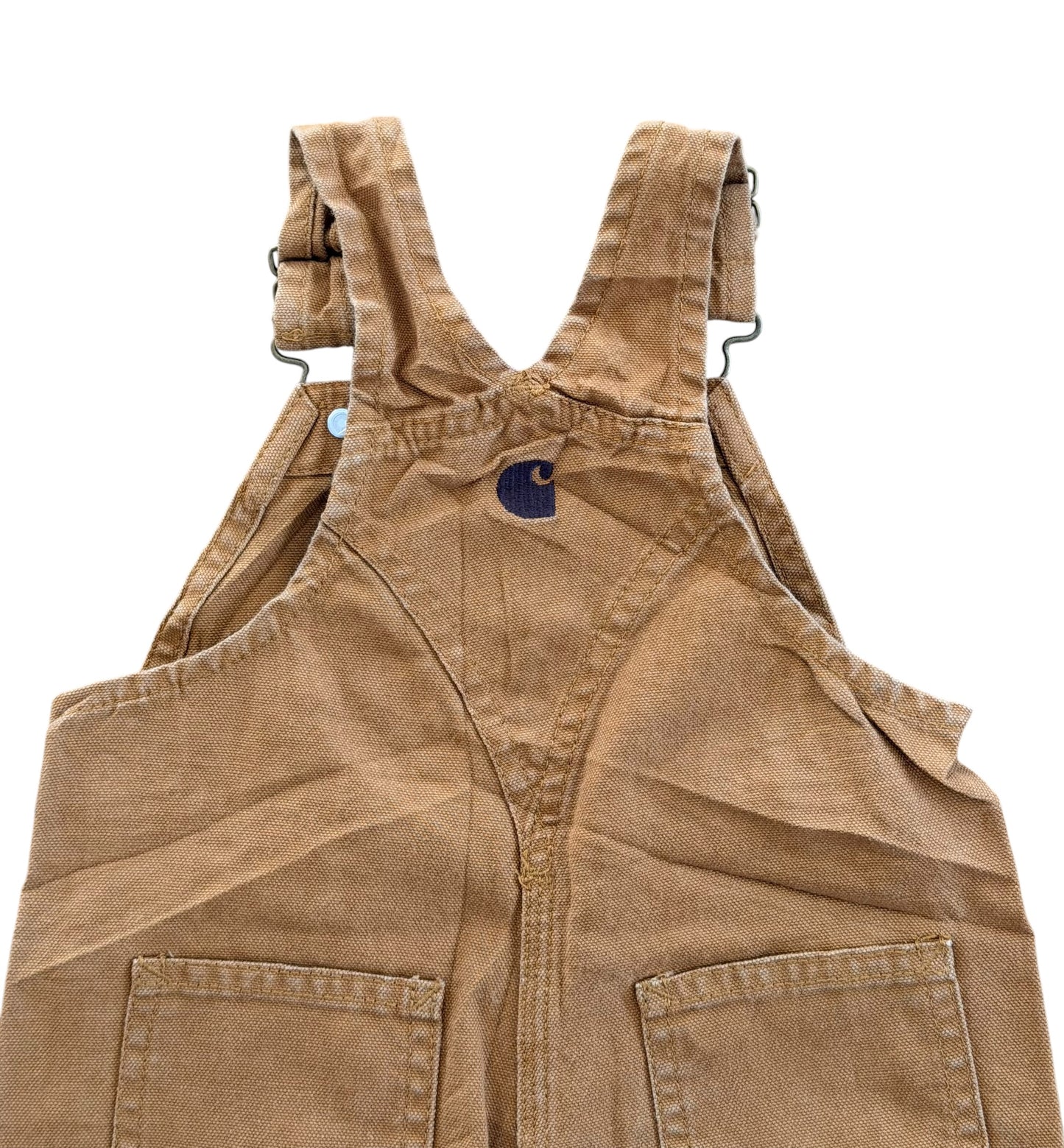 Kids Carhartt Brown Workwear Overalls, 12 Months