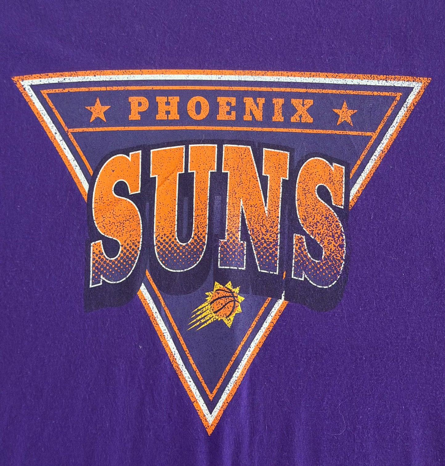 Phoenix Suns NBA Graphic Purple Cotton T-Shirt Large