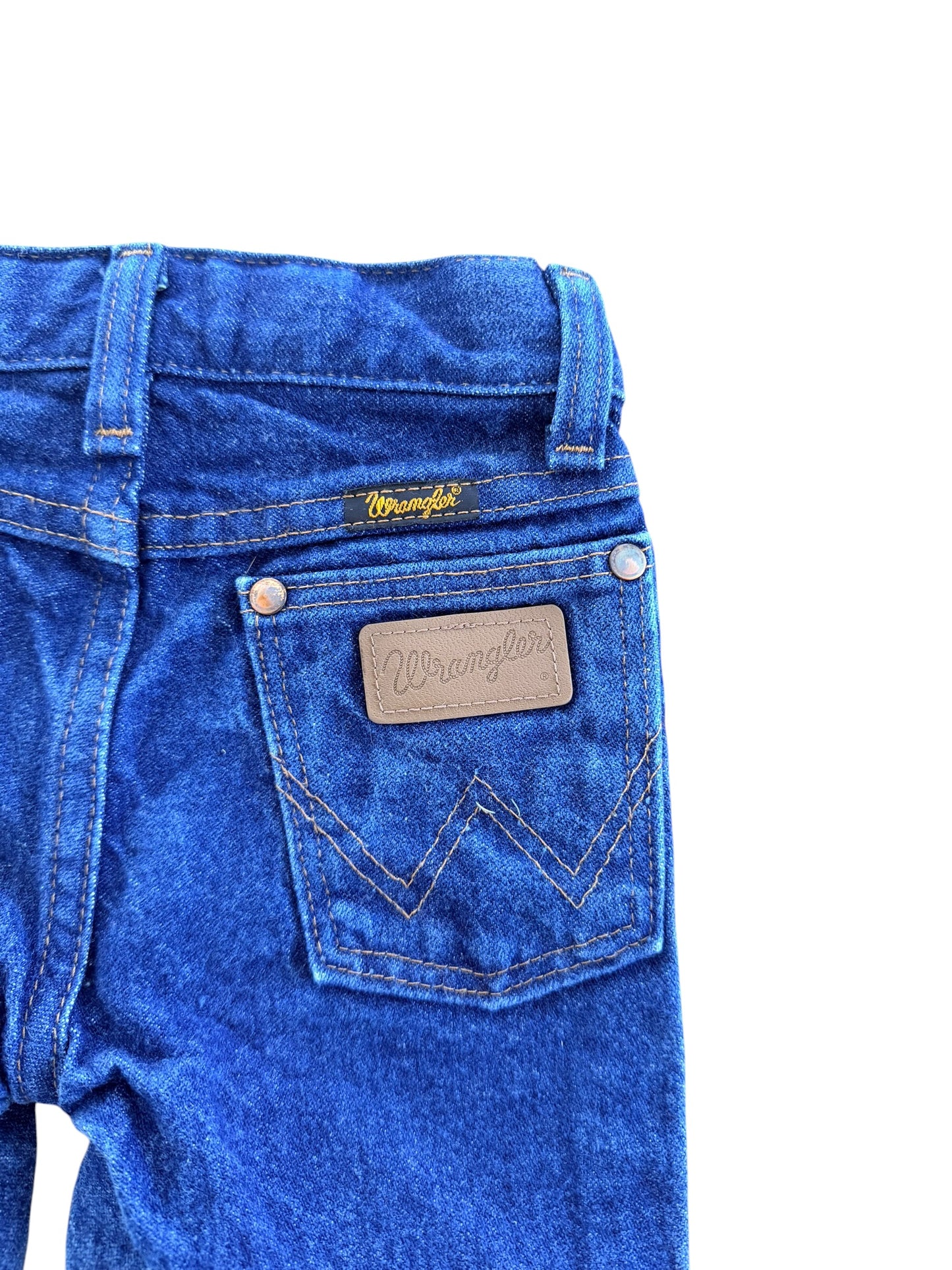 Kids Wrangler Adjustable Waist Blue Denim Jeans, 3 Years