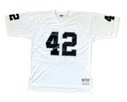 1991 Ronnie Lott Replica Los Angeles Raiders Number Forty Two Jersey XL