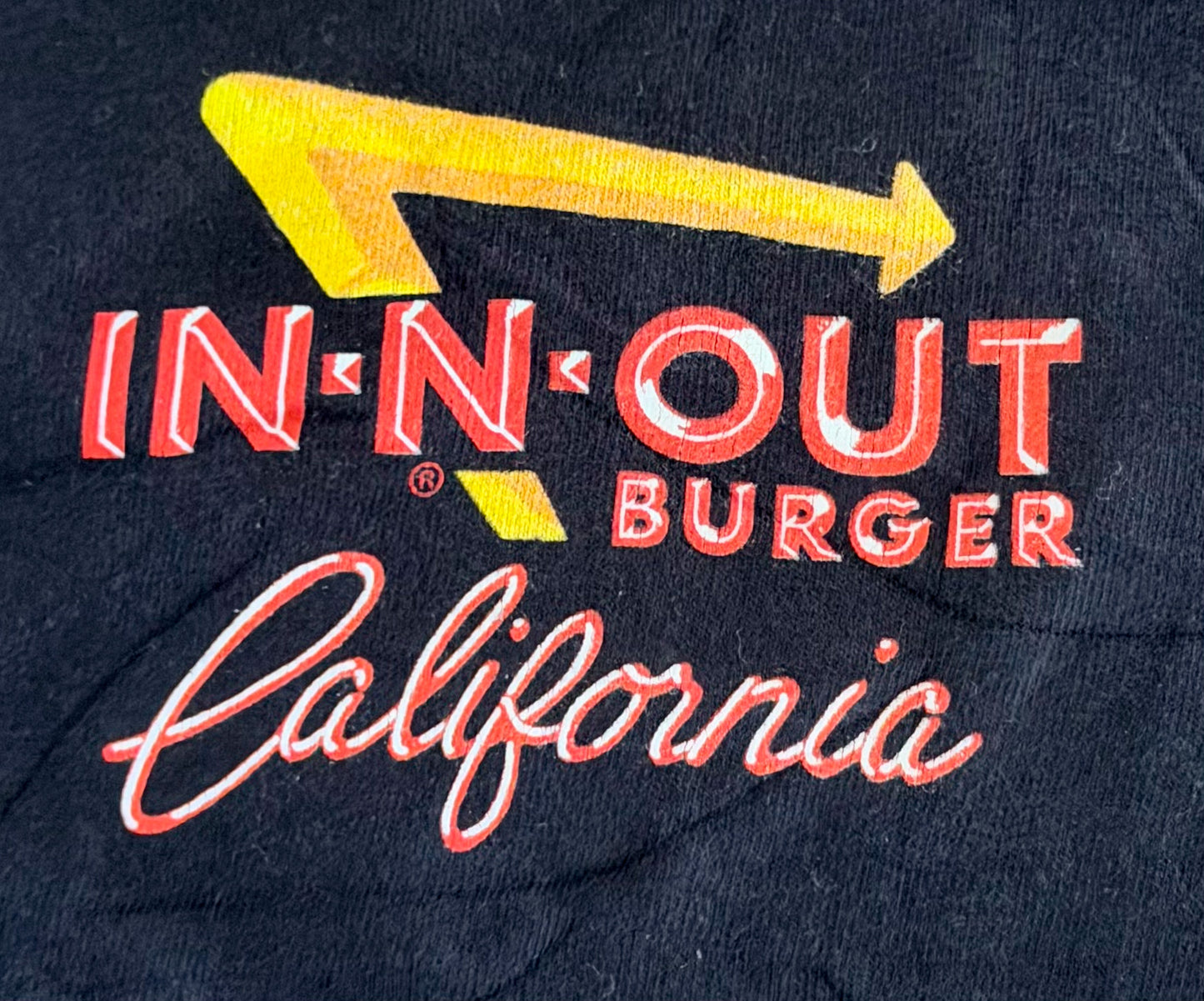 Vintage In-N-Out Burger California Graphic T-Shirt Large