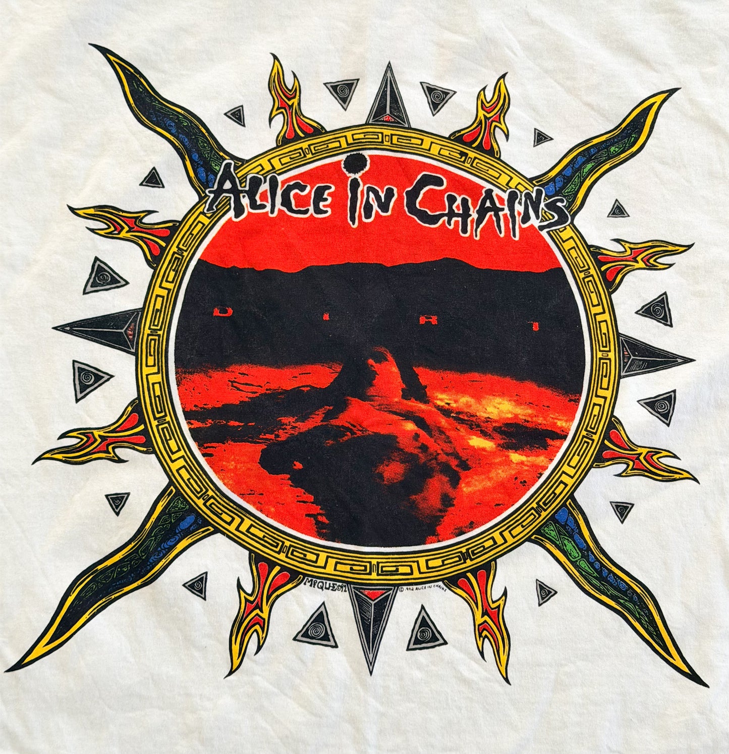 Alice in Chains Giant Label Single Stitch Band T-Shirt, Large