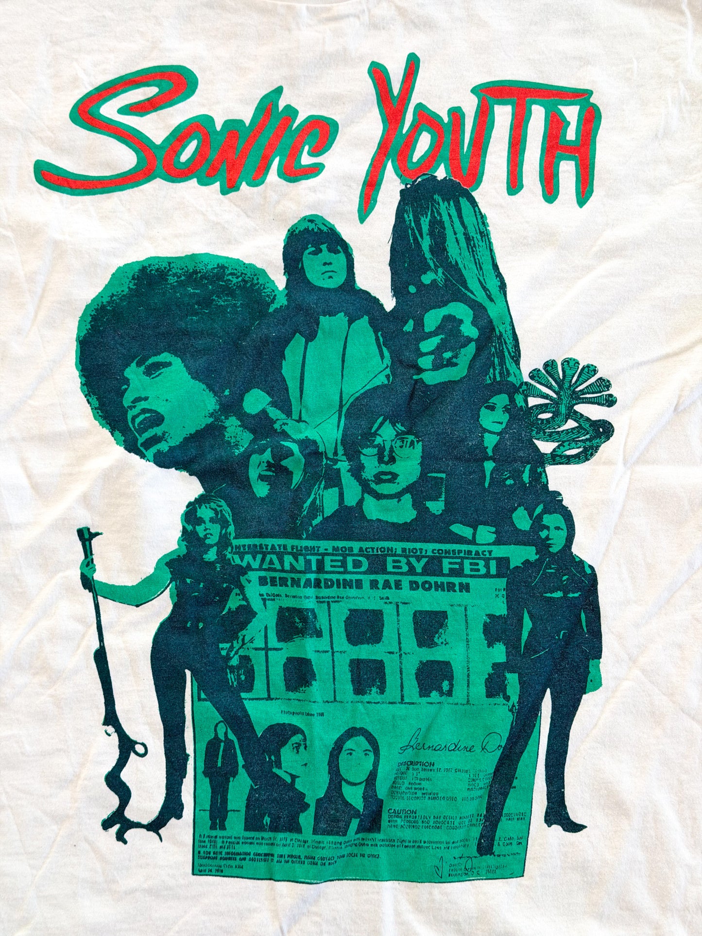 Sonic Youth Kool Thing Giant Label Band T-Shirt, XL