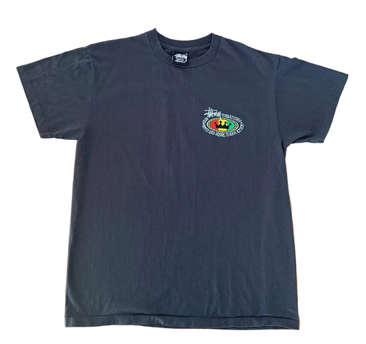 Vintage Stüssy “Big Vibe Vibrations” T-Shirt Made in USA – Large