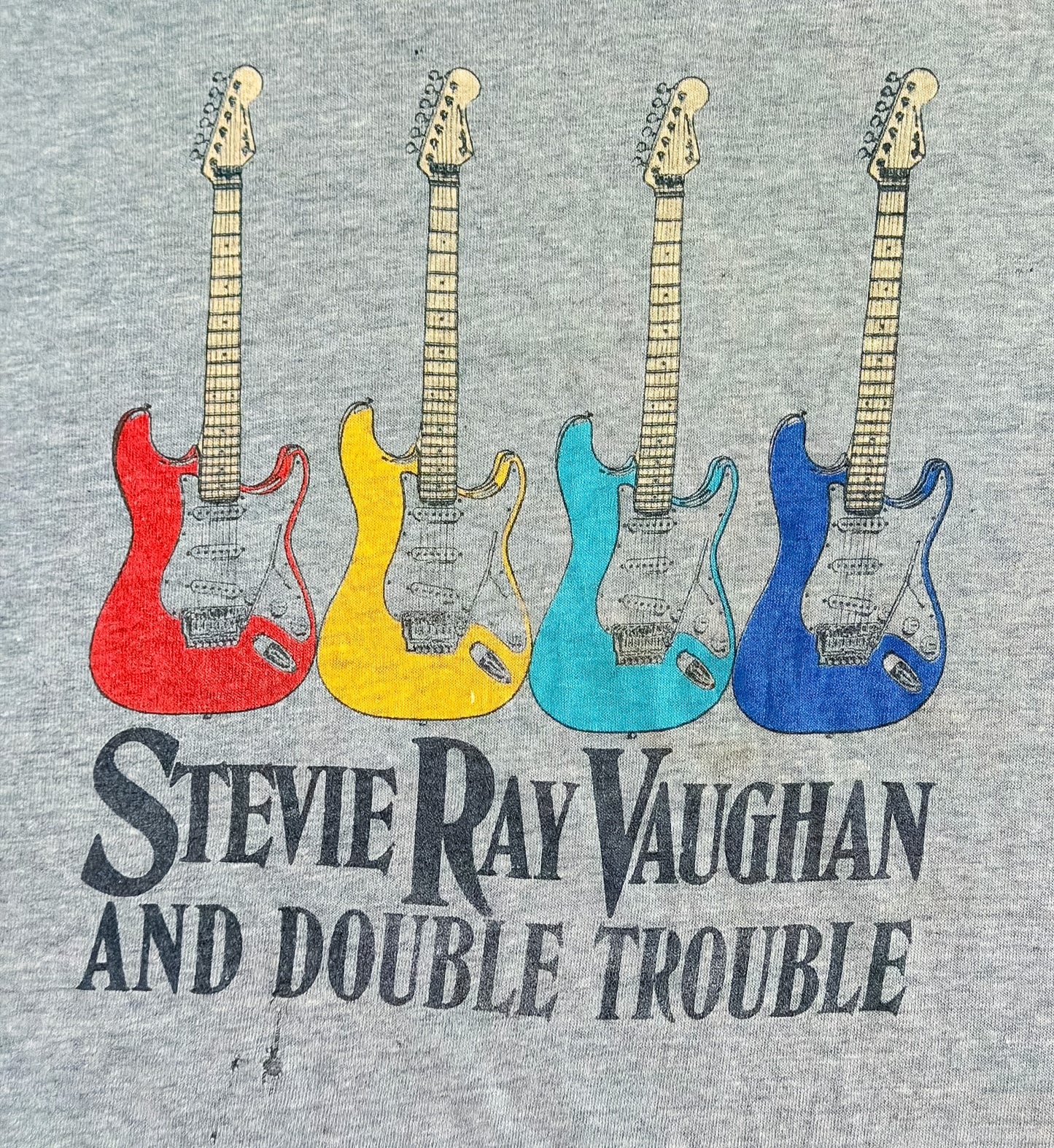 Vintage Stevie Ray Vaughan & Double Trouble Tour T-Shirt – Single Stitch – Size L
