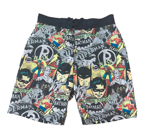 Batman, Superman And The Flash Print Boardshorts Medium