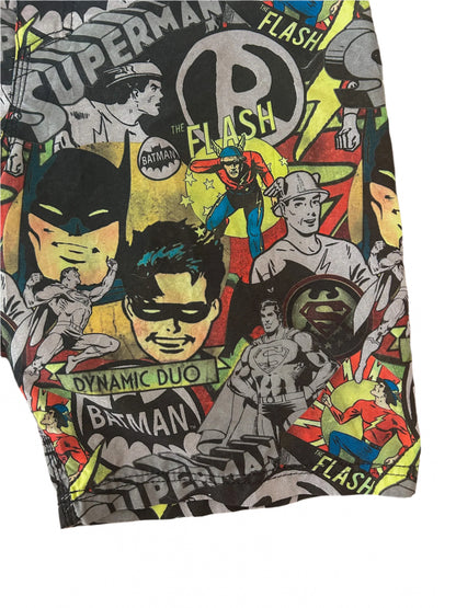 Batman, Superman And The Flash Print Boardshorts Medium