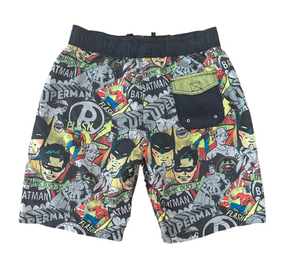 Batman, Superman And The Flash Print Boardshorts Medium