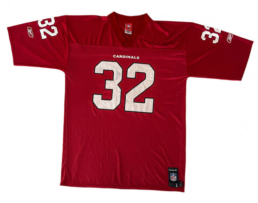 Arizona Cardinals Number 32 Edgerrin James NFL Red Jersey Large