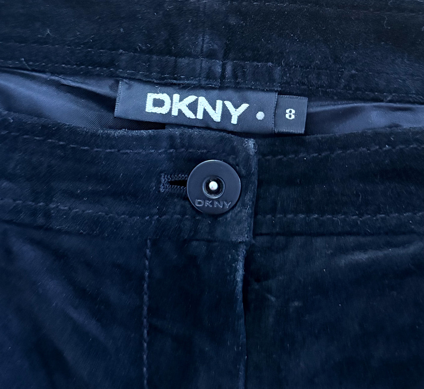 DKNY Black Leather Trousers – Women’s Size 8
