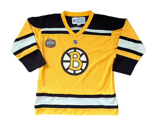 Reebok NHL Boston Bruins Yellow 2010 V-Neck Jersey Large