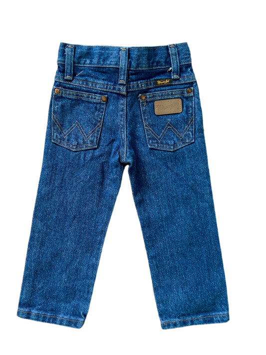 Kids Wrangler Raw Denim Made in Mexico Jeans Pants 3 Years