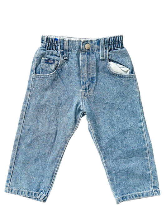 Kids Lee Stretch Waist Lightwash Denim Pants 2 Years