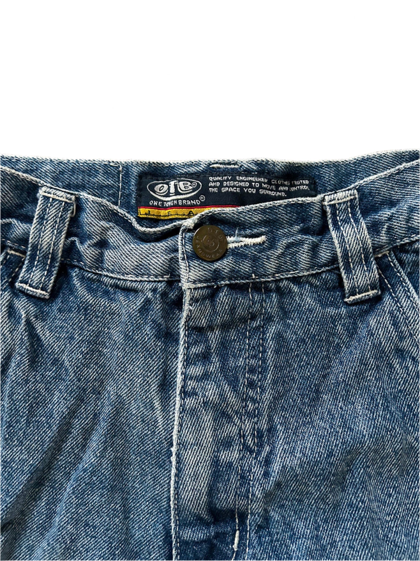 Kids Jort Carpenter Style Blue Denim Shorts 8 Years