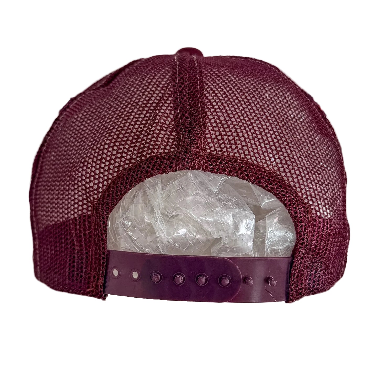 Vintage 90s Windsurfing Graphic Trucker Cap | Burgundy Mesh Snapback