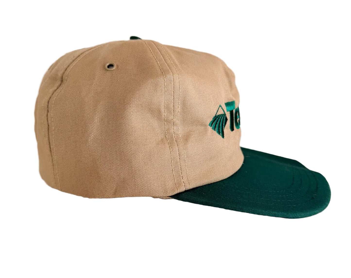 Vintage Terra Embroidered Beige & Green Snapback Cap