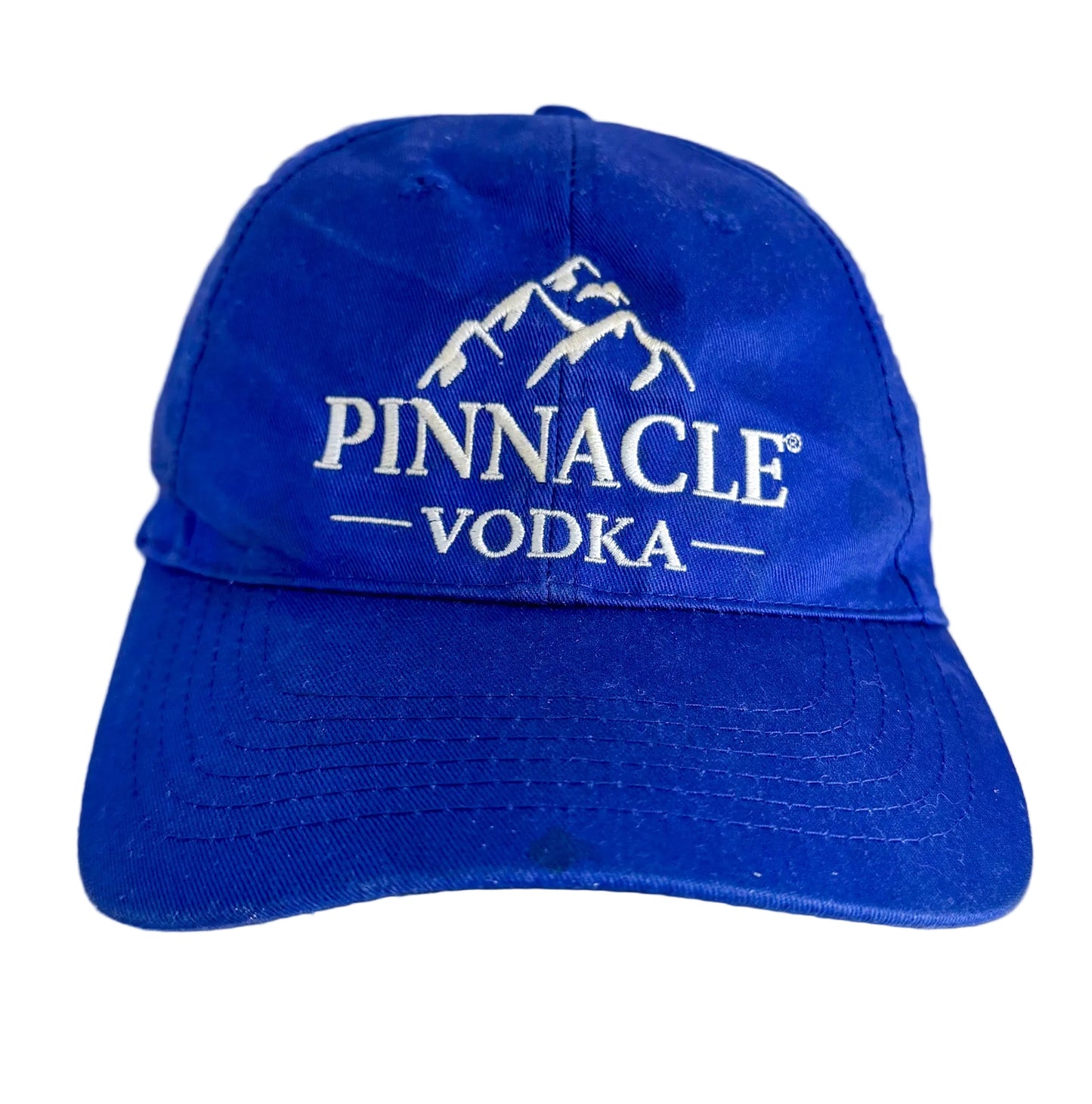 Vintage Pinnacle Vodka Blue Embroidered Snapback Cap