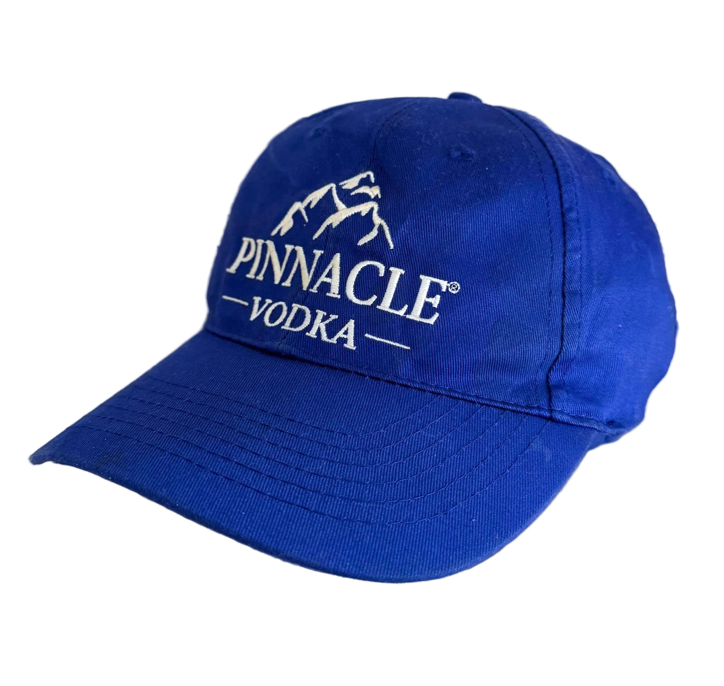 Vintage Pinnacle Vodka Blue Embroidered Snapback Cap