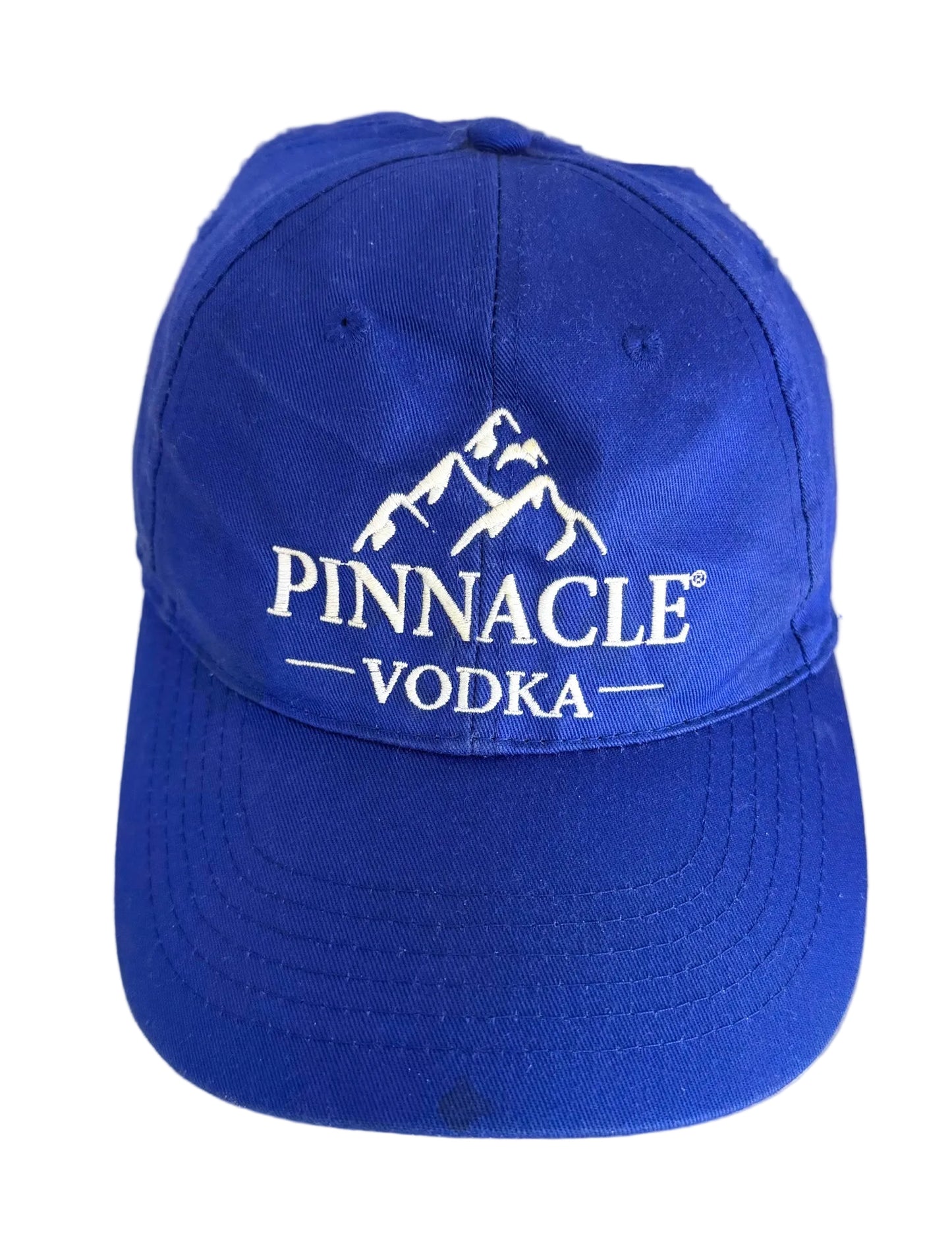 Vintage Pinnacle Vodka Blue Embroidered Snapback Cap