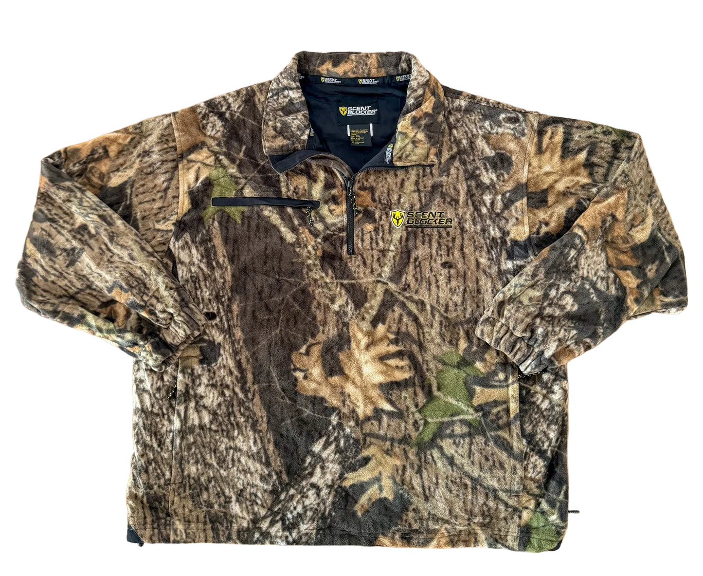 Scent Blocker RealTree Camouflage Quarter Zip Fleece Jacket – 2XL