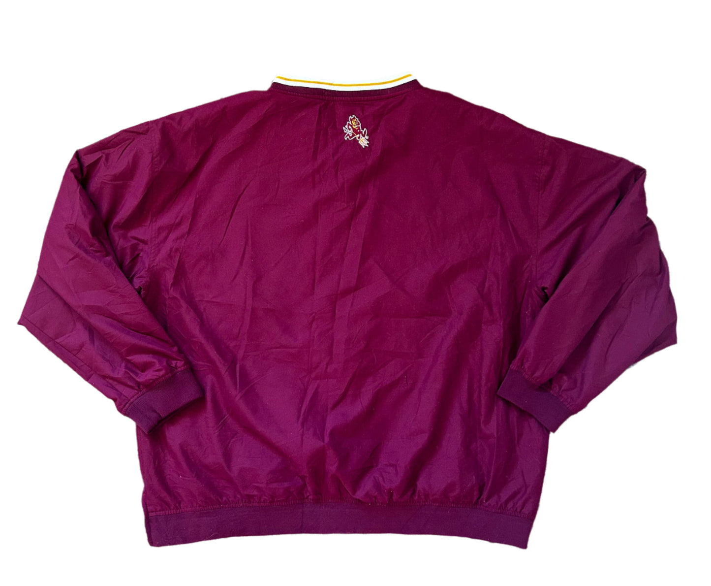 Arizona State Sun Devils College Football Pro Player Embroidered V-Neck Pull Over Jacket XL