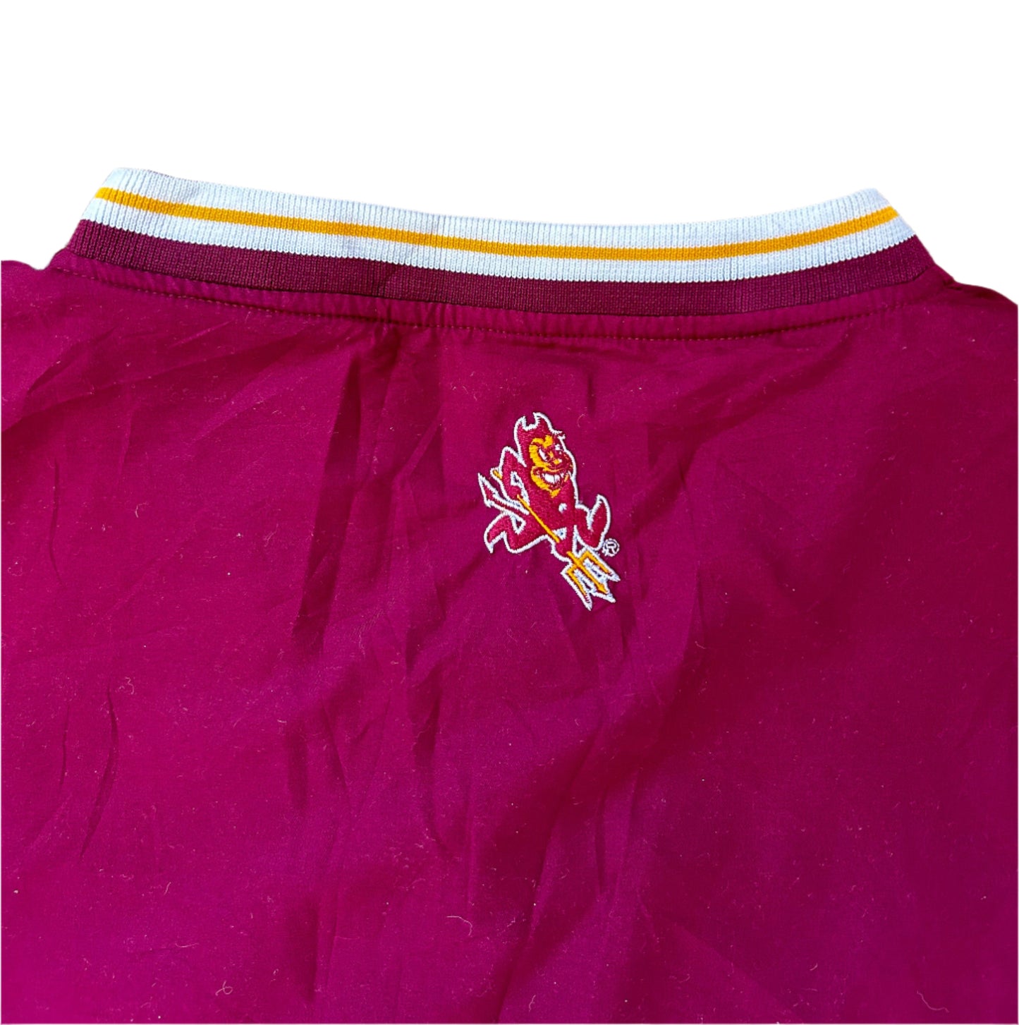 Arizona State Sun Devils College Football Pro Player Embroidered V-Neck Pull Over Jacket XL