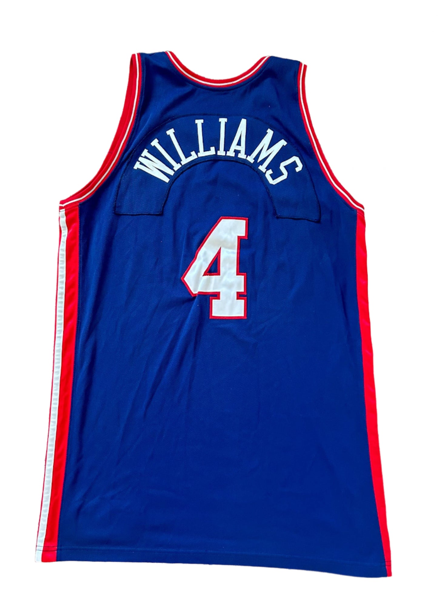 Anaheim 2006 - 2007  Number 4 Williams Adidas Blue BasketBall Jersey D-League Rare XXL