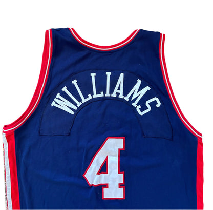 Anaheim 2006 - 2007  Number 4 Williams Adidas Blue BasketBall Jersey D-League Rare XXL