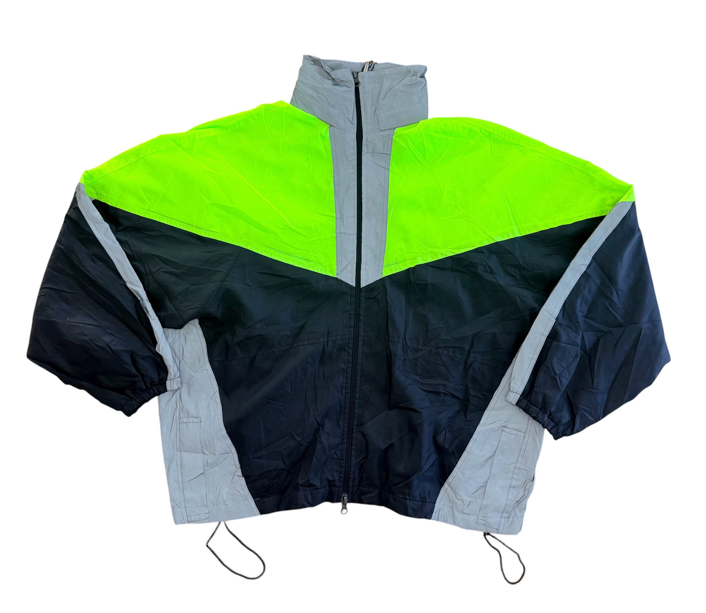 Balenciaga Neon Panel Oversized Windbreaker Jacket XL