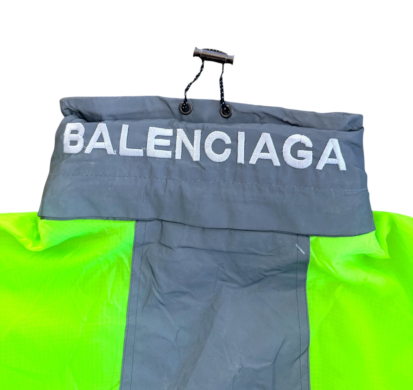 Balenciaga Neon Panel Oversized Windbreaker Jacket XL