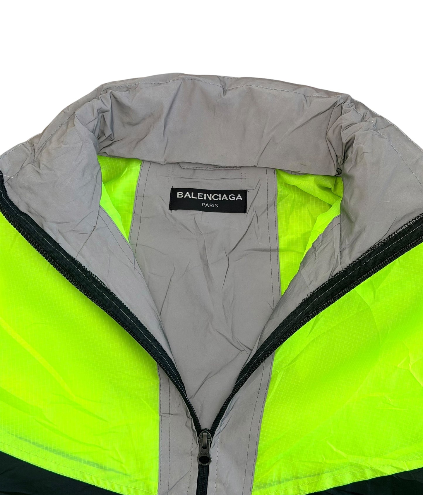 Balenciaga Neon Panel Oversized Windbreaker Jacket XL